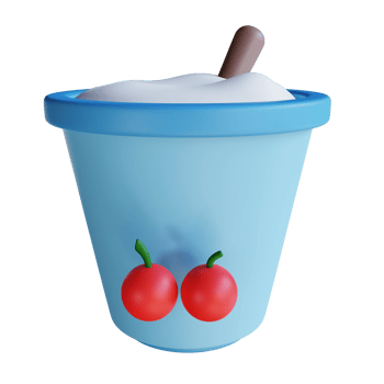 Yogurt 3D Icon Illustration png