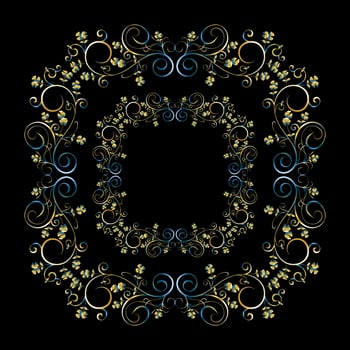 Decorative frames, Retro ornamental frame, Vintage rectangle ornaments and ornate border vector