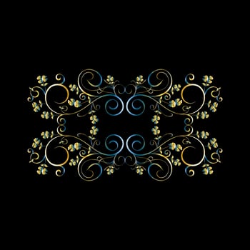 Decorative frames, Retro ornamental frame, Vintage rectangle ornaments and ornate border vector