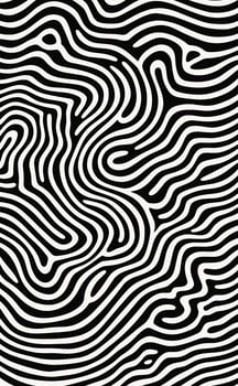 abstract wavy black and white background pattern vector