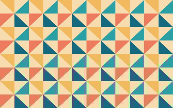 Geometric triangle retro seamless pattern background wallpaper vector