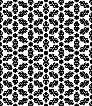 Black seamless abstract pattern. Overlay for background and backdrop. Ornamental design. PNG graphic illustration with transparent background.