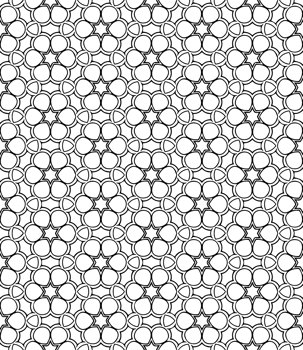 Black seamless abstract pattern. Overlay for background and backdrop. Ornamental design. PNG graphic illustration with transparent background.