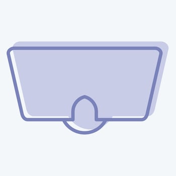Icon Eye Mask. related to Sea symbol. two tone style. simple design editable. simple illustration vector