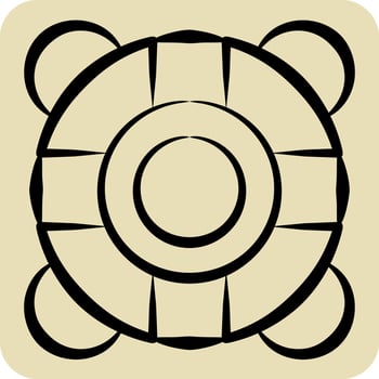 Icon Lifebuoy. related to Sea symbol. hand drawn style. simple design editable. simple illustration vector