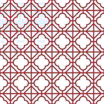 Seamless geometric pattern with Chinese and Japanese style vector
