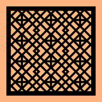 Simple Vector Pattern for Laser Cutting, Decoration, and Ornament. Metal design, wood carving, vector