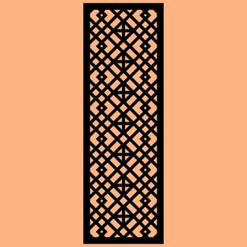 Simple Vector Pattern for Laser Cutting, Decoration, and Ornament. Metal design, wood carving, vector