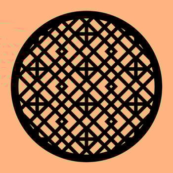 Simple Vector Pattern for Laser Cutting, Decoration, and Ornament. Metal design, wood carving, vector