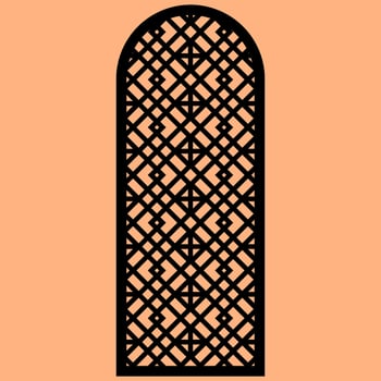 Simple Vector Pattern for Laser Cutting, Decoration, and Ornament. Metal design, wood carving, vector