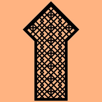 Simple Vector Pattern for Laser Cutting, Decoration, and Ornament. Metal design, wood carving, vector