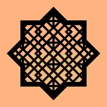 Simple Vector Pattern for Laser Cutting, Decoration, and Ornament. Metal design, wood carving, vector