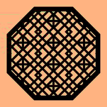 Simple Vector Pattern for Laser Cutting, Decoration, and Ornament. Metal design, wood carving, vector