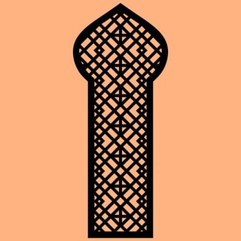 Simple Vector Pattern for Laser Cutting, Decoration, and Ornament. Metal design, wood carving, vector