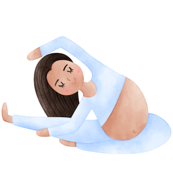 Pregnant Yoga, Woman, Meditate png