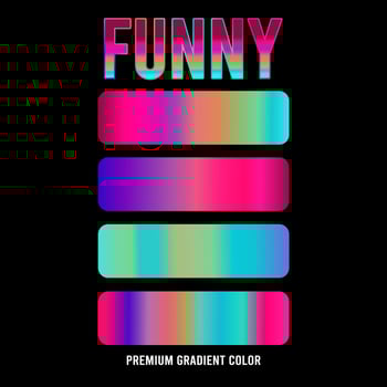 Premium Gradient Metallic vector