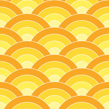 Yellow shade of Japanese wave pattern background. Japanese seamless pattern vector. Waves background illustration. for clothing, wrapping paper, backdrop, background, gift card. vector