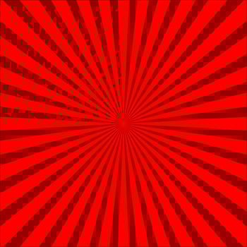 Red Sunburst pattern. sunrise background. Radial rays background. Retro sunburst background template vector