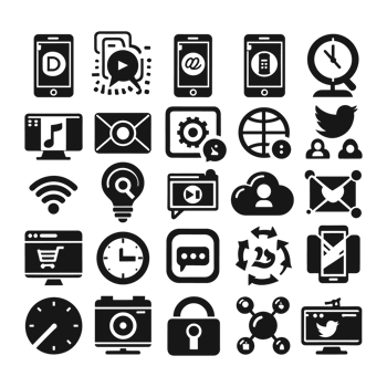 Social media icons PNG file