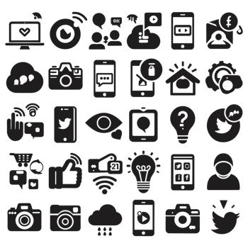 Social media icons PNG file