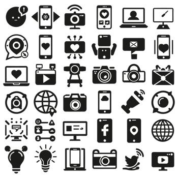 Social media icons PNG file
