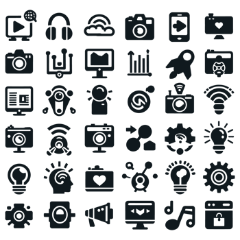 Social media icons PNG file