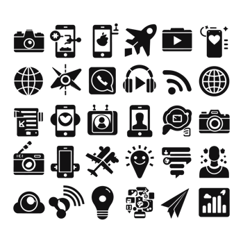 Social media icons PNG file