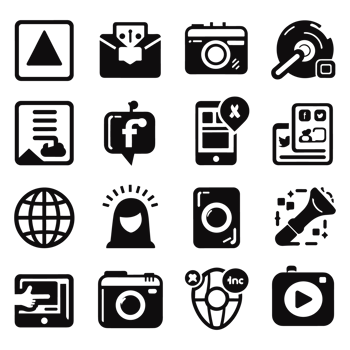 Social media icons PNG file