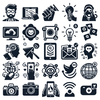 Social media icons PNG file