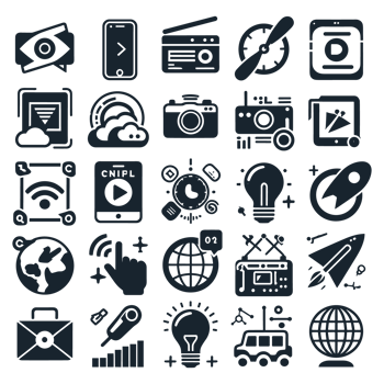 Social media icons PNG file