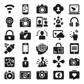 Social media icons PNG file