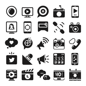 Social media icons PNG file