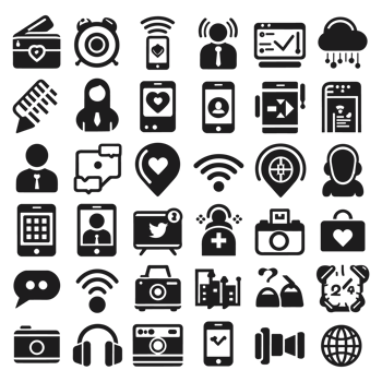 Social media icons PNG file