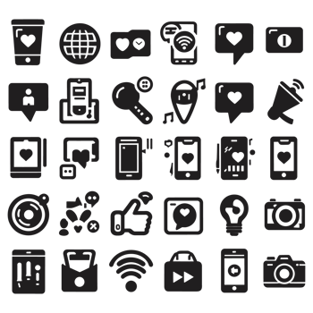 Social media icons PNG file
