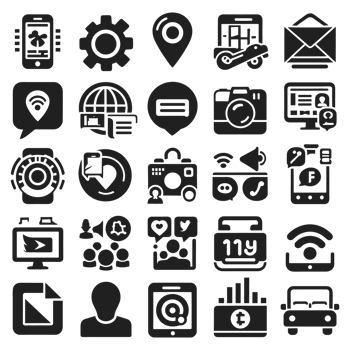 Social media icons PNG file