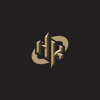 HK initials concept logo professional design esport gaming vector