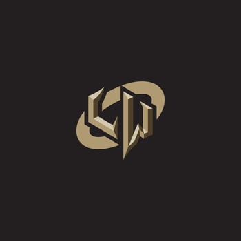 LW initials concept logo professional design esport gaming vector