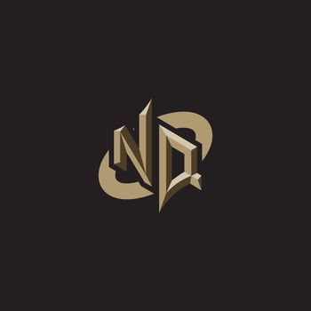 NQ initials concept logo professional design esport gaming vector
