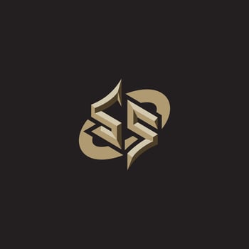 SS initials concept logo professional design esport gaming vector