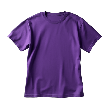 AI generated Purple tshirt isolated on transparent backgrou png