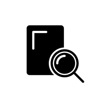 Search icon vector. increase illustration sign. magnifier symbol or logo. vector