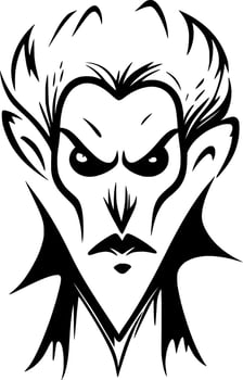 art vampire cartoon vector