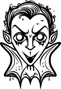 art vampire cartoon vector
