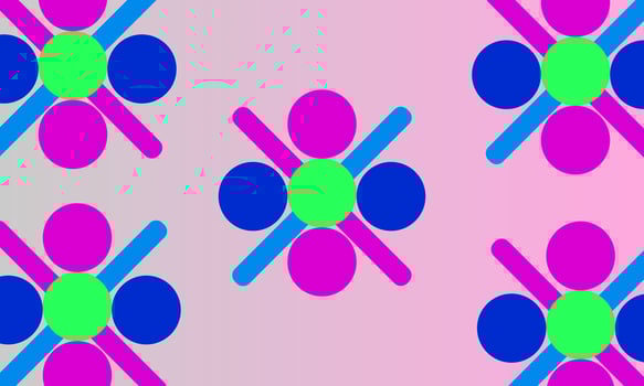 Background with colorful ball shapes, vector abstract bubble background