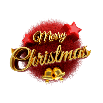 3d rendered object happy christmas png