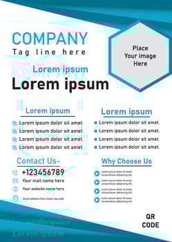 Corporate Flyer Design for your Business, Vector template flyer