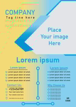 Corporate Flyer Design for your Business, Vector template flyer