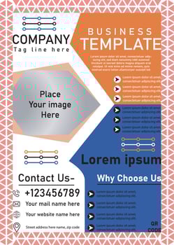 Corporate Flyer Design for your Business, Vector template flyer