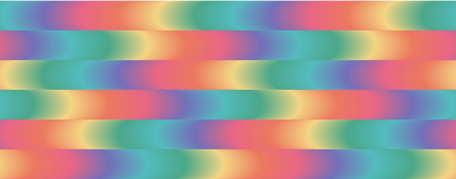 Bright multicolor seamless pattern Summer wavy stripes background Endless ornament vector