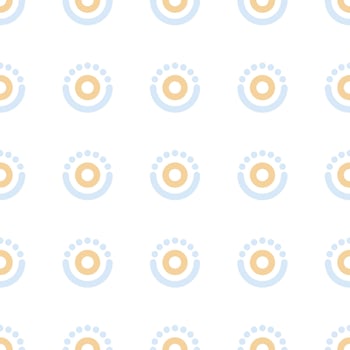 Seamless circle pattern with a modern  style vector